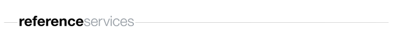 Reference Services Logo